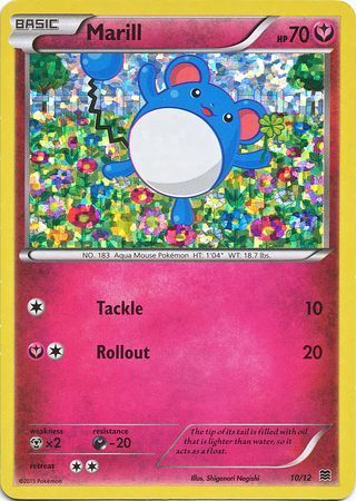 Marill 010/12 — Collezione McDonald's 2015 (Italian Pokémon TCG card)