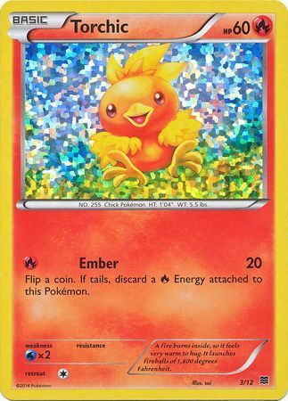 Torchic 003/12 — Collezione McDonald's 2015 (Italian Pokémon TCG card)