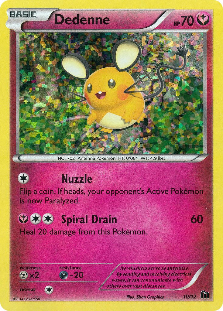Dedenne 010/12 — Collezione McDonald's 2016 (Italian Pokémon TCG card)