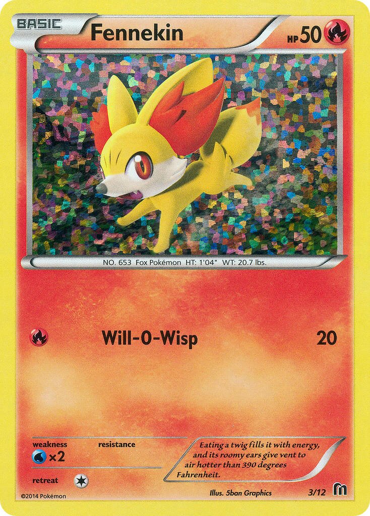 Fennekin 003/12 — Collezione McDonald's 2016 (Italian Pokémon TCG card)