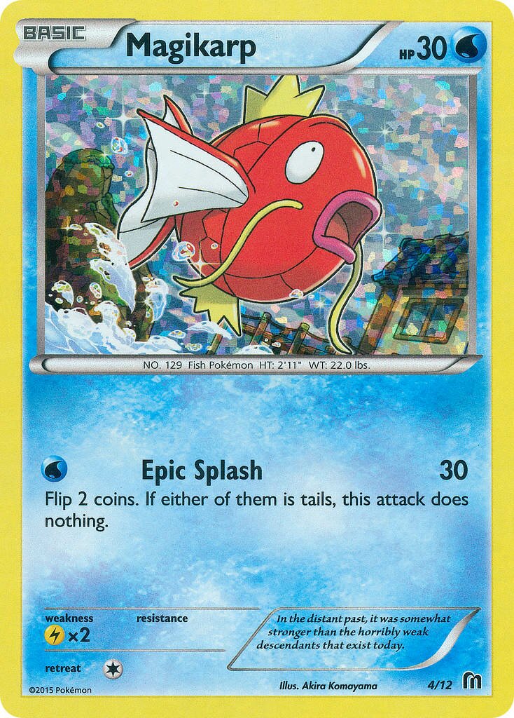 Magikarp 004/12 — Collezione McDonald's 2016 (Italian Pokémon TCG card)