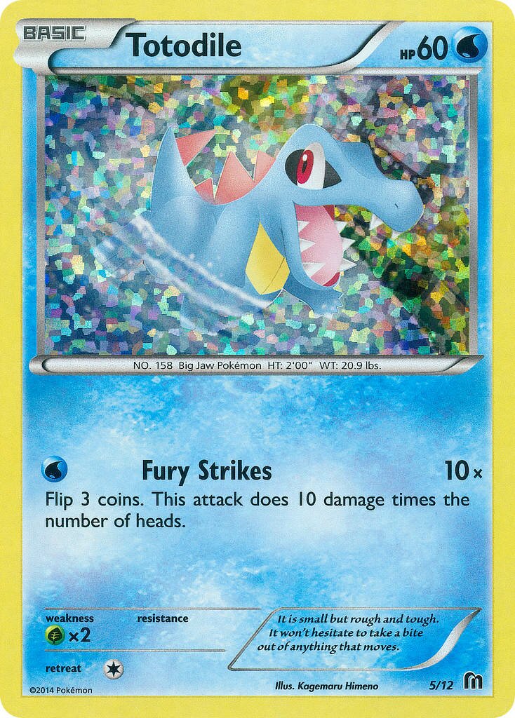 Totodile 005/12 — Collezione McDonald's 2016 (Italian Pokémon TCG card)