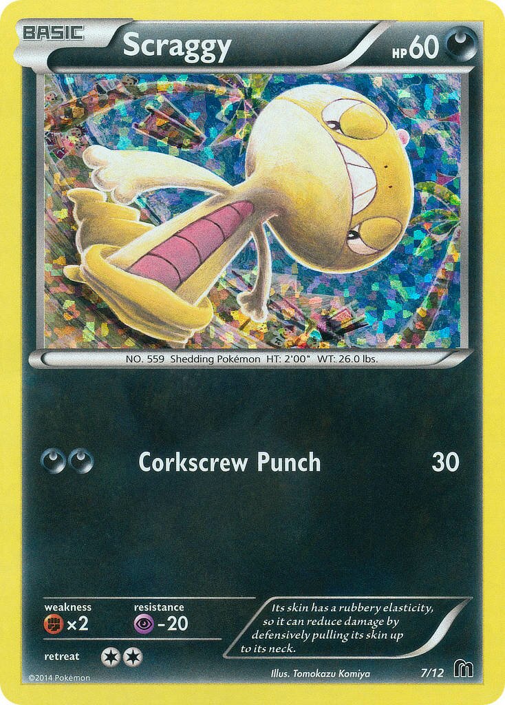 Scraggy 007/12 — Collezione McDonald's 2016 (Italian Pokémon TCG card)