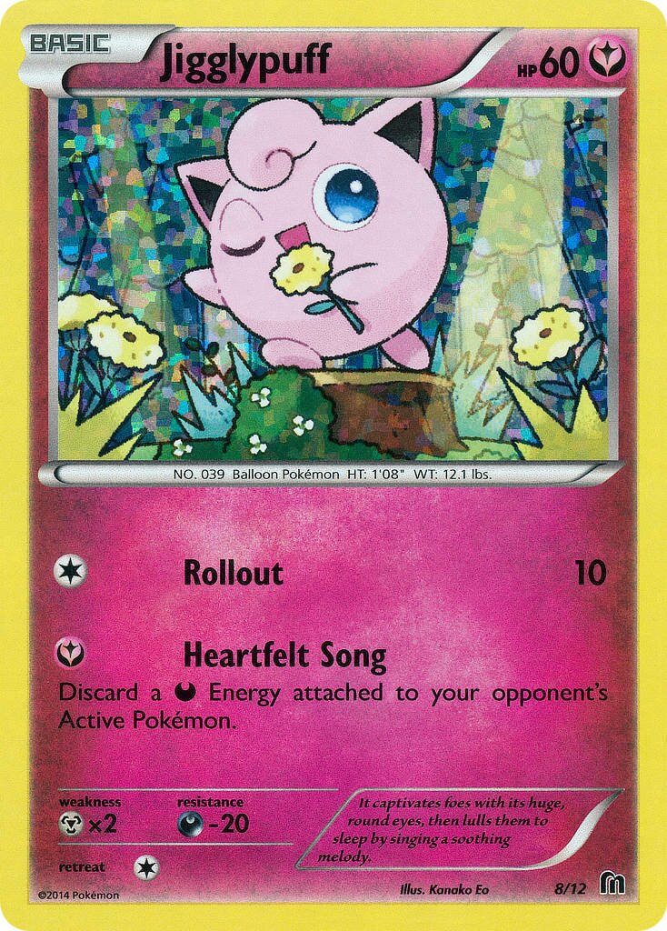 Jigglypuff 008/12 — Collezione McDonald's 2016 (Italian Pokémon TCG card)