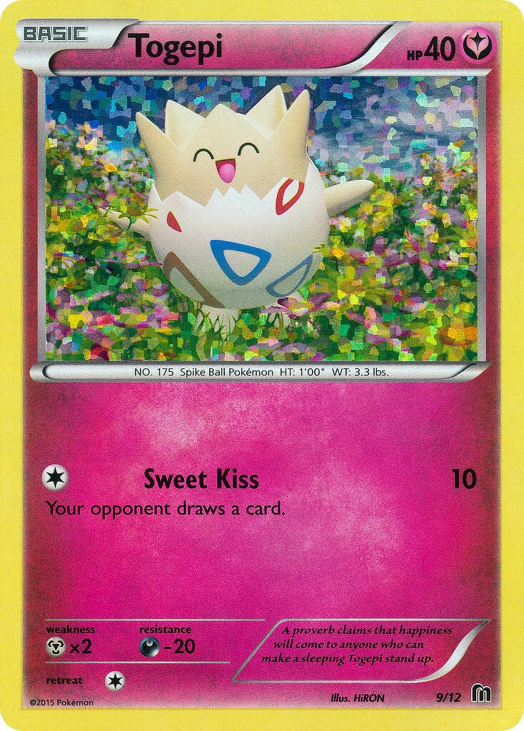 Togepi 009/12 — Collezione McDonald's 2016 (Italian Pokémon TCG card)