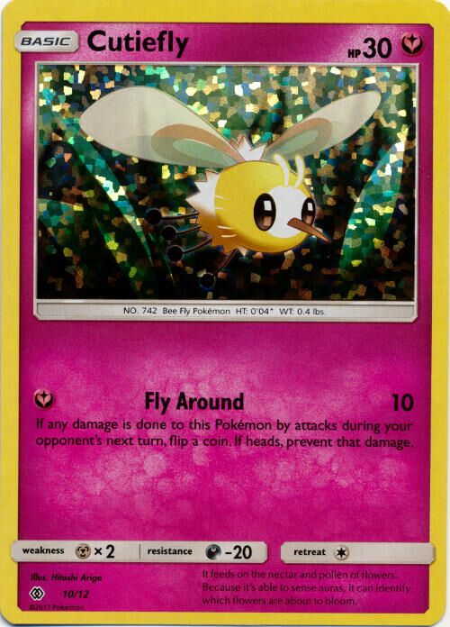 Cutiefly 010/12 — Collezione McDonald's 2017 (Italian Pokémon TCG card)