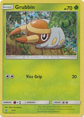 Grubbin 002/12 — McDonald's Collection 2017 (English Pokémon TCG card)