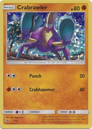 Crabrawler 007/12 — Collezione McDonald's 2017 (Italian Pokémon TCG card)