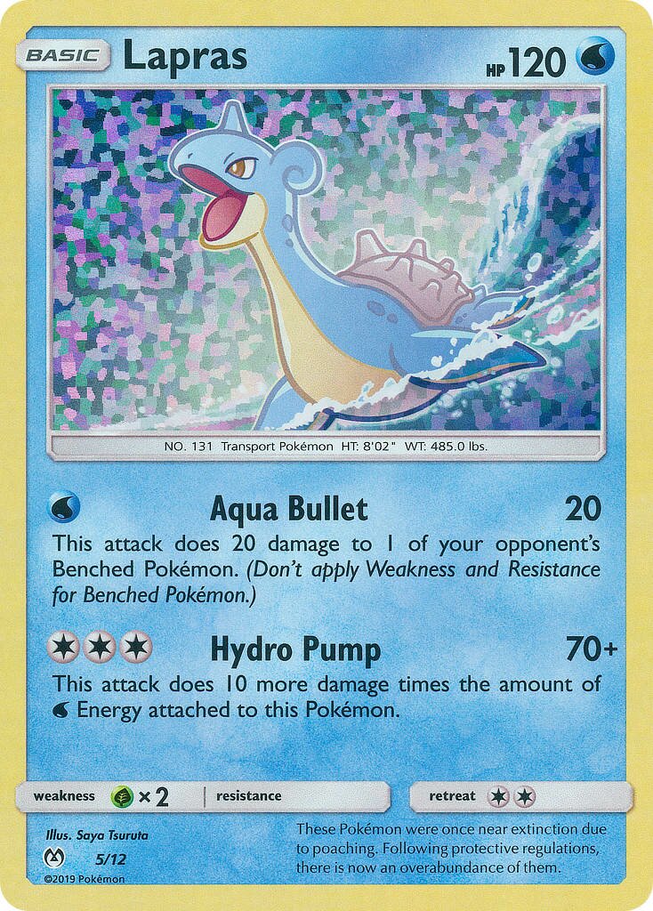 Lapras 005/12 — Collezione McDonald's 2019 (Italian Pokémon TCG card)