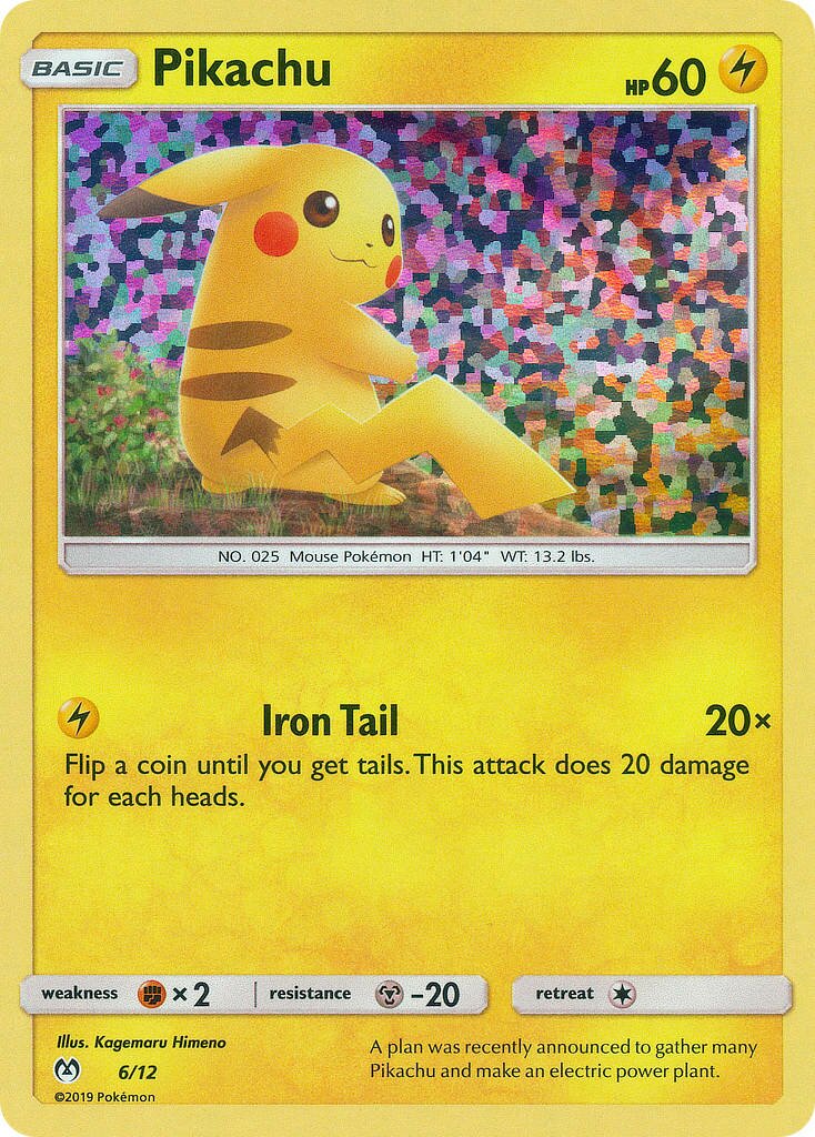 Pikachu 006/12 — Collezione McDonald's 2019 (Italian Pokémon TCG card)