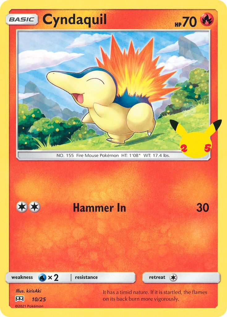 Cyndaquil 010/25 — McDonald's 25th Anniversary (2021) (English Pokémon TCG card)