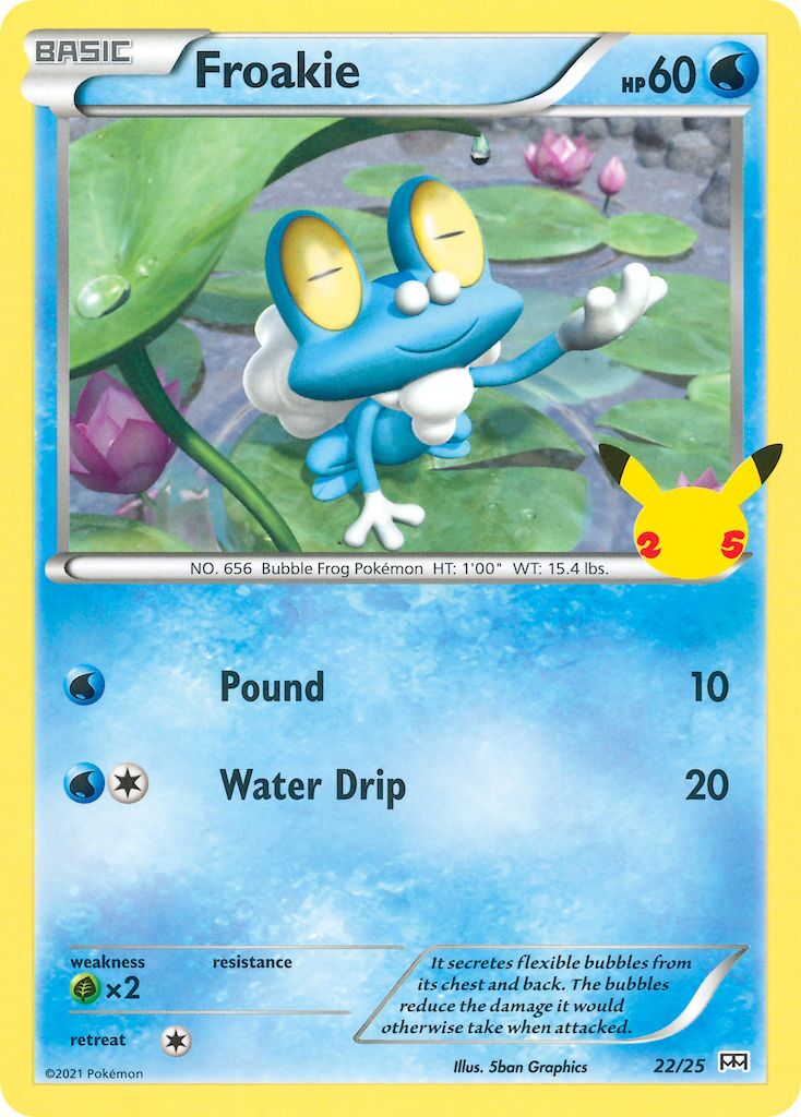 Froakie 022/25 — Collezione McDonald's 25° Anniversario (2021) (Italian Pokémon TCG card)