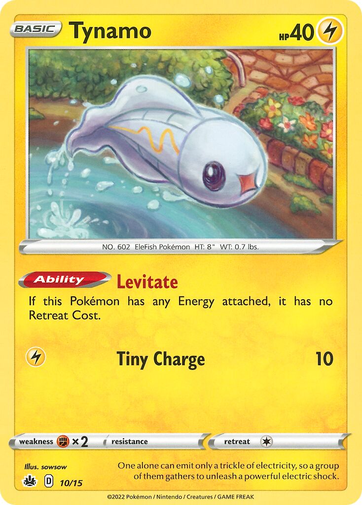 Tynamo 010/15 — Battaglia Match McDonald's 2022 (Italian Pokémon TCG card)