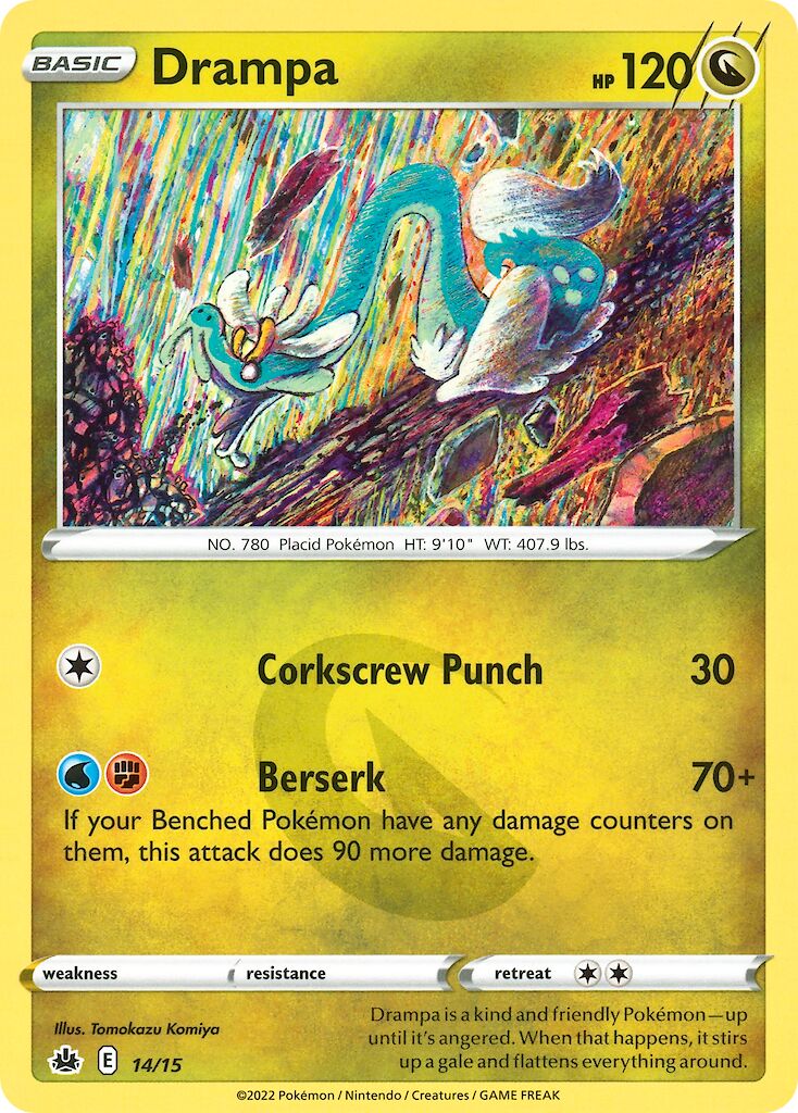 Drampa 014/15 — Battaglia Match McDonald's 2022 (Italian Pokémon TCG card)
