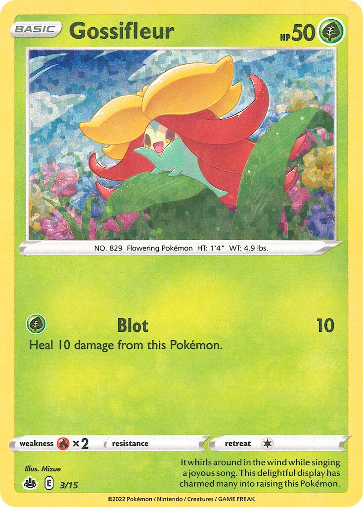Gossifleur 003/15 — Battaglia Match McDonald's 2022 (Italian Pokémon TCG card)
