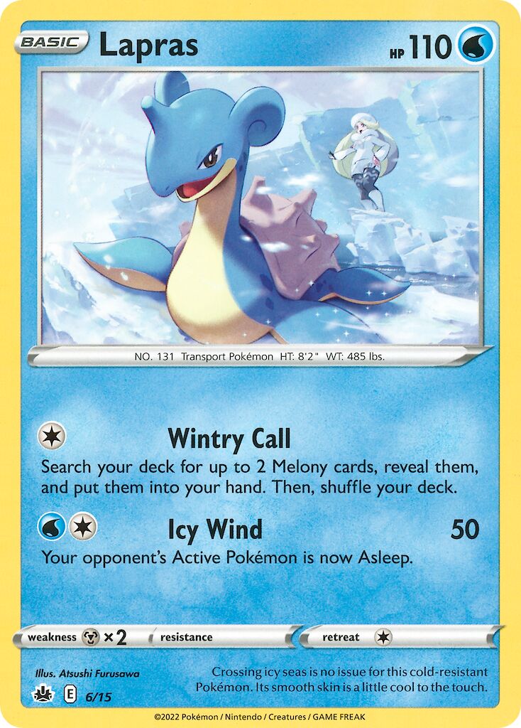 Lapras 006/15 — Battaglia Match McDonald's 2022 (Italian Pokémon TCG card)