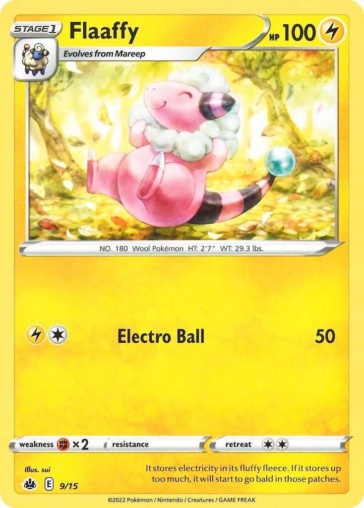 Flaaffy 009/15 — Battaglia Match McDonald's 2022 (Italian Pokémon TCG card)