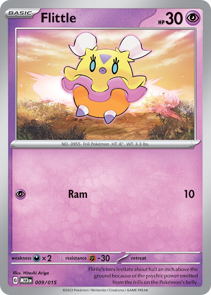 Flittle 009/15 — Battaglia Match McDonald's 2023 (Italian Pokémon TCG card)