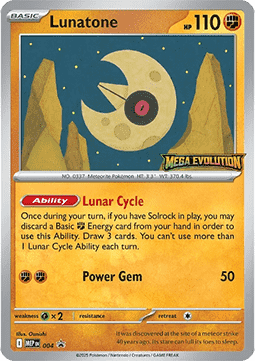 Lunatone 004 — Mega Evolution Promos (English Pokémon TCG card)