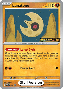 Lunatone 004 — Mega Evolution Promos (English Pokémon TCG card)