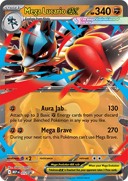 Mega Lucario ex 012 — Mega Evolution Promos (English Pokémon TCG card)