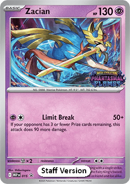 Zacian 015 — Mega Evolution Promos (English Pokémon TCG card)