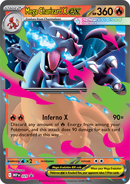 Mega Charizard X ex 029 — Mega Evolution Promos (English Pokémon TCG card)