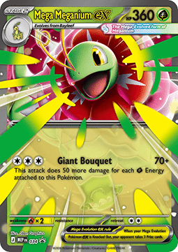 Mega Meganium ex 034 — Mega Evolution Promos (English Pokémon TCG card)