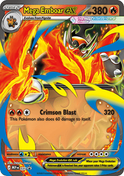 Mega Emboar ex 035 — Mega Evolution Promos (English Pokémon TCG card)