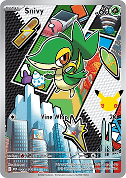 Snivy 049 — First Partner Illustration Collection Series 1 - 2 - 3 (English Pokémon TCG card)