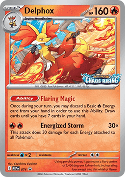 Delphox 074 — Mega Evolution Promos (English Pokémon TCG card)
