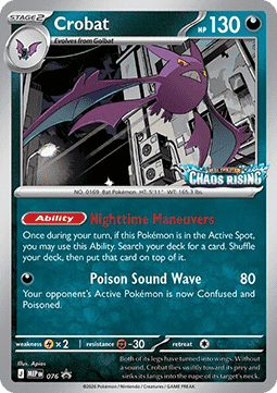 Crobat 076 — Mega Evolution Promos (English Pokémon TCG card)