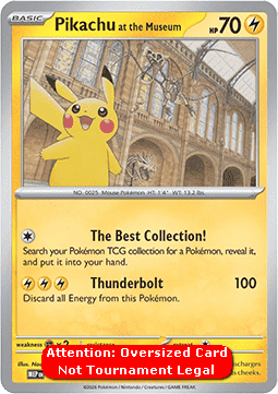 Pikachu at the Museum PROD-865392 — Mega Evolution Promos (English Pokémon TCG card)
