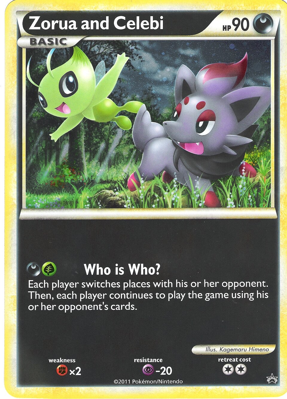Zorua and Celebi 033 — Miscellaneous Promos (English Pokémon TCG card)
