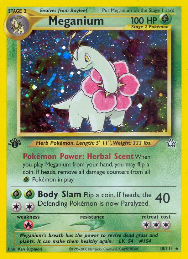 Meganium 010/111 — Neo Genesis (English Pokémon TCG card)