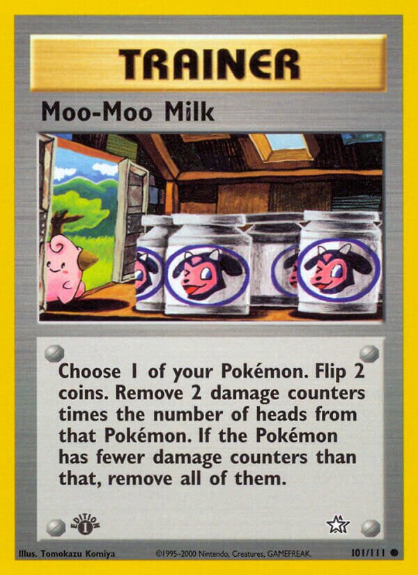 Moo-Moo Milk 101/111 — Neo Genesis (English Pokémon TCG card)