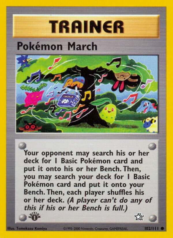 Pokémon March 102/111 — Neo Genesis (English Pokémon TCG card)