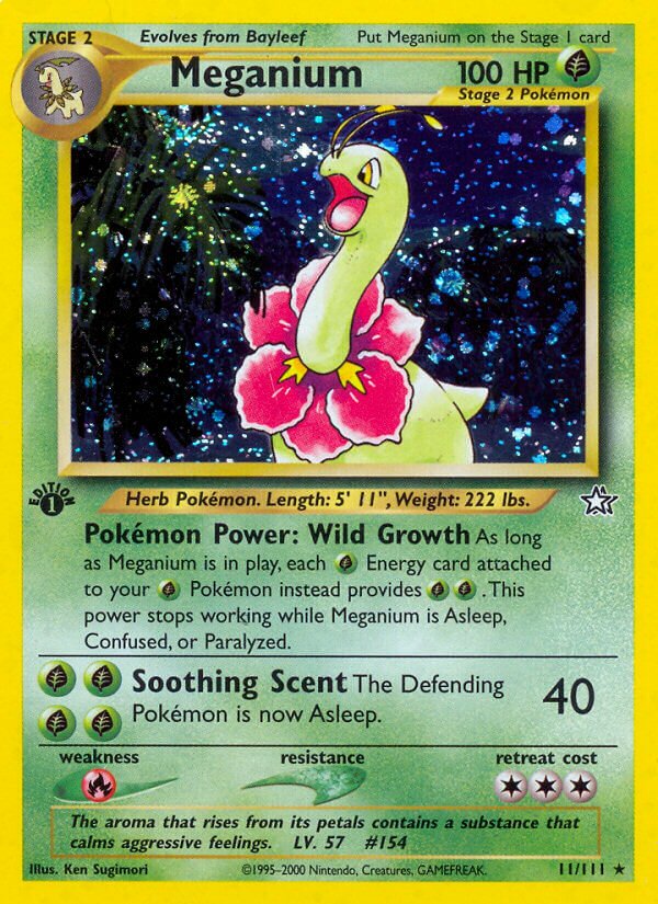 Meganium 011/111 — Neo Genesis (English Pokémon TCG card)