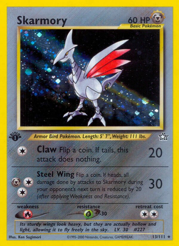 Skarmory 013/111 — Neo Genesis (English Pokémon TCG card)