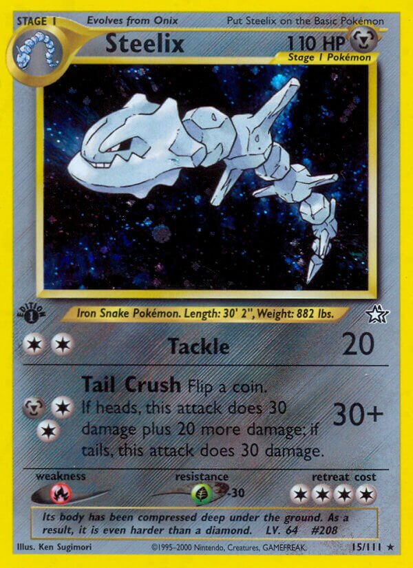 Steelix 015/111 — Neo Genesis (English Pokémon TCG card)