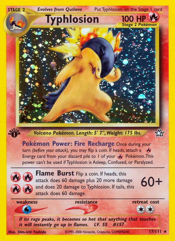 Typhlosion 017/111 — Neo Genesis (English Pokémon TCG card)