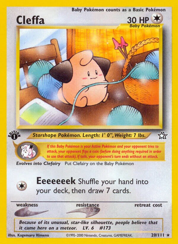 Cleffa 020/111 — Neo Genesis (English Pokémon TCG card)