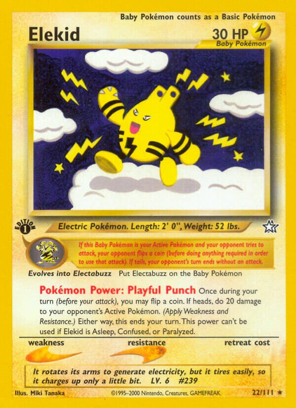 Elekid 022/111 — Neo Genesis (English Pokémon TCG card)