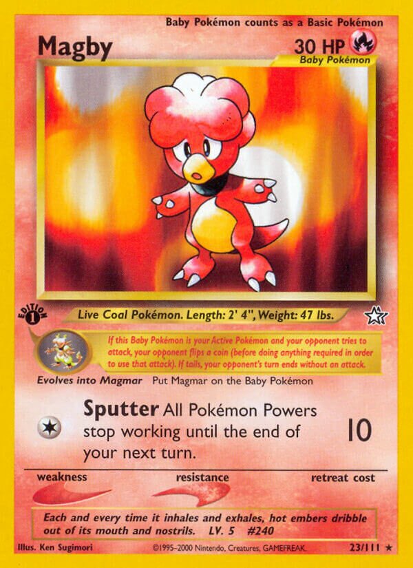 Magby 023/111 — Neo Genesis (English Pokémon TCG card)