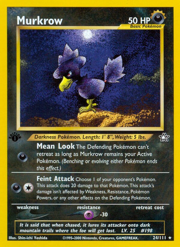 Murkrow 024/111 — Neo Genesis (English Pokémon TCG card)