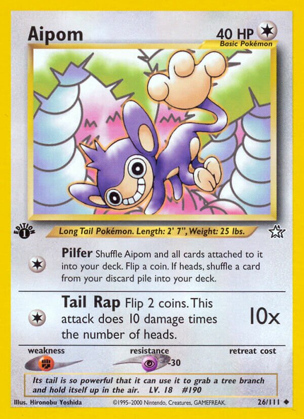 Aipom 026/111 — Neo Genesis (English Pokémon TCG card)