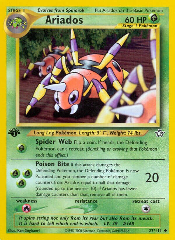 Ariados 027/111 — Neo Genesis (English Pokémon TCG card)