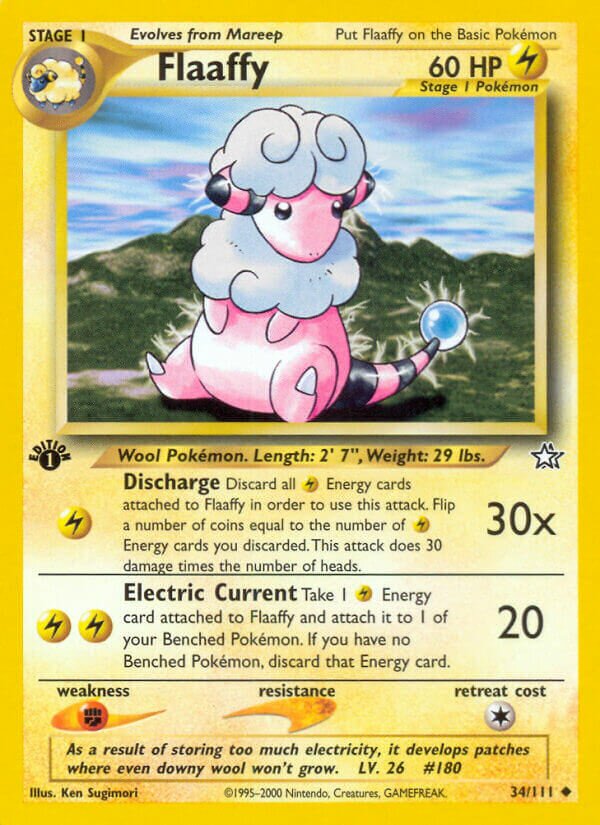 Flaaffy 034/111 — Neo Genesis (English Pokémon TCG card)