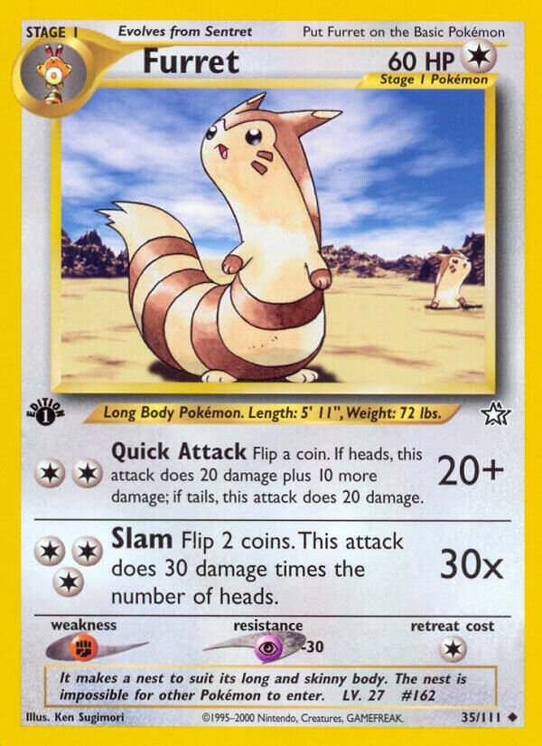 Furret 035/111 — Neo Genesis (English Pokémon TCG card)