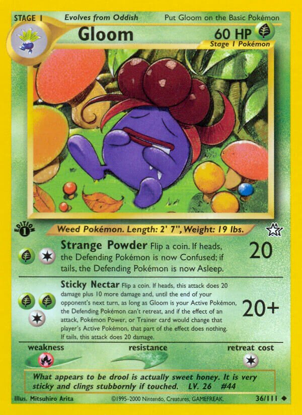 Gloom 036/111 — Neo Genesis (English Pokémon TCG card)